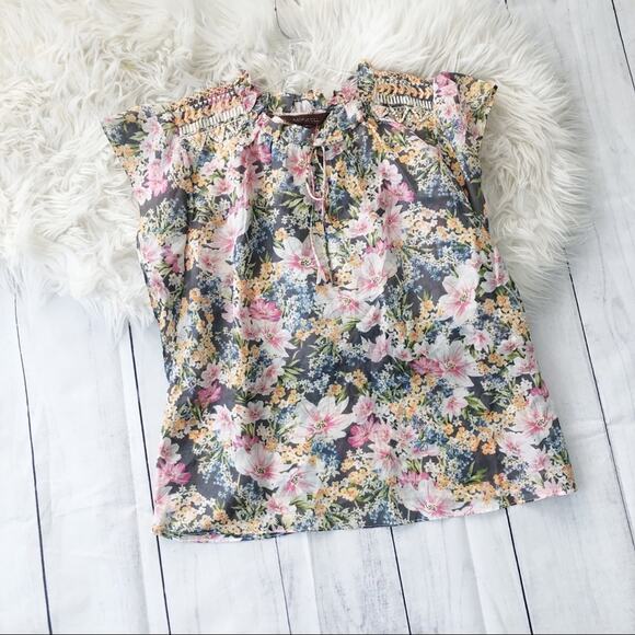 Anthropologie Women's‎ Ranna Gill Emmalyn Floral Embroidered Blouse Size Medium - Picture 2 of 5